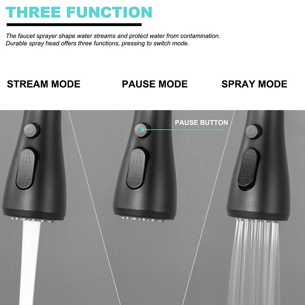 Black Pull Out Spray Shower Head Kitchen Water Tap Sprayer Replacement Shower Head ABS Household Faucet Nozzle
Black Pull Out Spray Shower Head Kitchen Water Tap Sprayer Replacement Shower Head ABS Household Faucet Nozzle