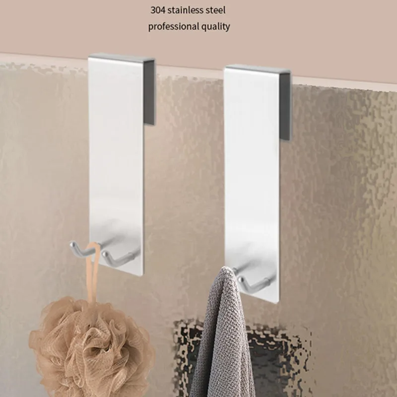 Крючок для двери душа и ванной комнаты на стеклянную дверь, вешалка для полотенец, держатель для полотенец из нержавеющей стали без сверления, вешалка, крючки для стеклянных дверей 
Крючок для двери душа и ванной комнаты на стеклянную дверь, вешалка для полотенец, держатель для полотенец из нержавеющей стали без сверления, вешалка, крючки для стеклянных дверей