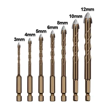 3-12mm Cross Hex Tile Drill Bits Set for Glass Ceramic Concrete Hole Opener Brick Hard Alloy Triangle Bit Tool Kit 1/4" Hex
3-12mm Cross Hex Tile Drill Bits Set for Glass Ceramic Concrete Hole Opener Brick Hard Alloy Triangle Bit Tool Kit 1/4" Hex