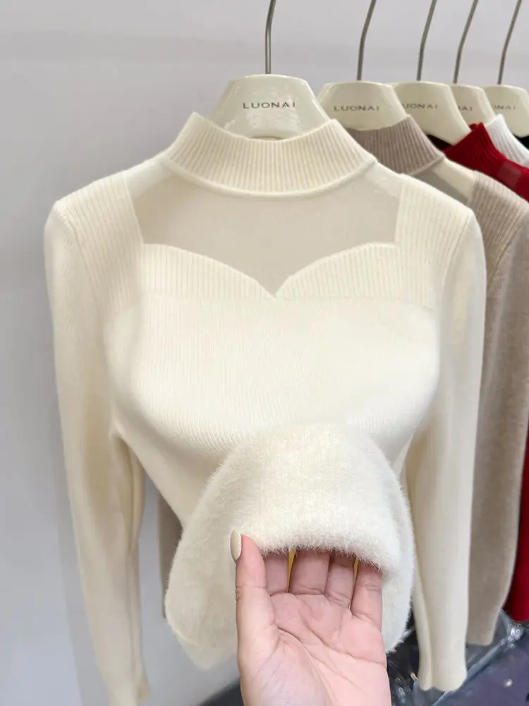Turtleneck Sweater Winter Women Knitted Pullover Fleece Warm Thick Jumper Sexy Knitwear Korean Fashion Coats
Turtleneck Sweater Winter Women Knitted Pullover Fleece Warm Thick Jumper Sexy Knitwear Korean Fashion Coats