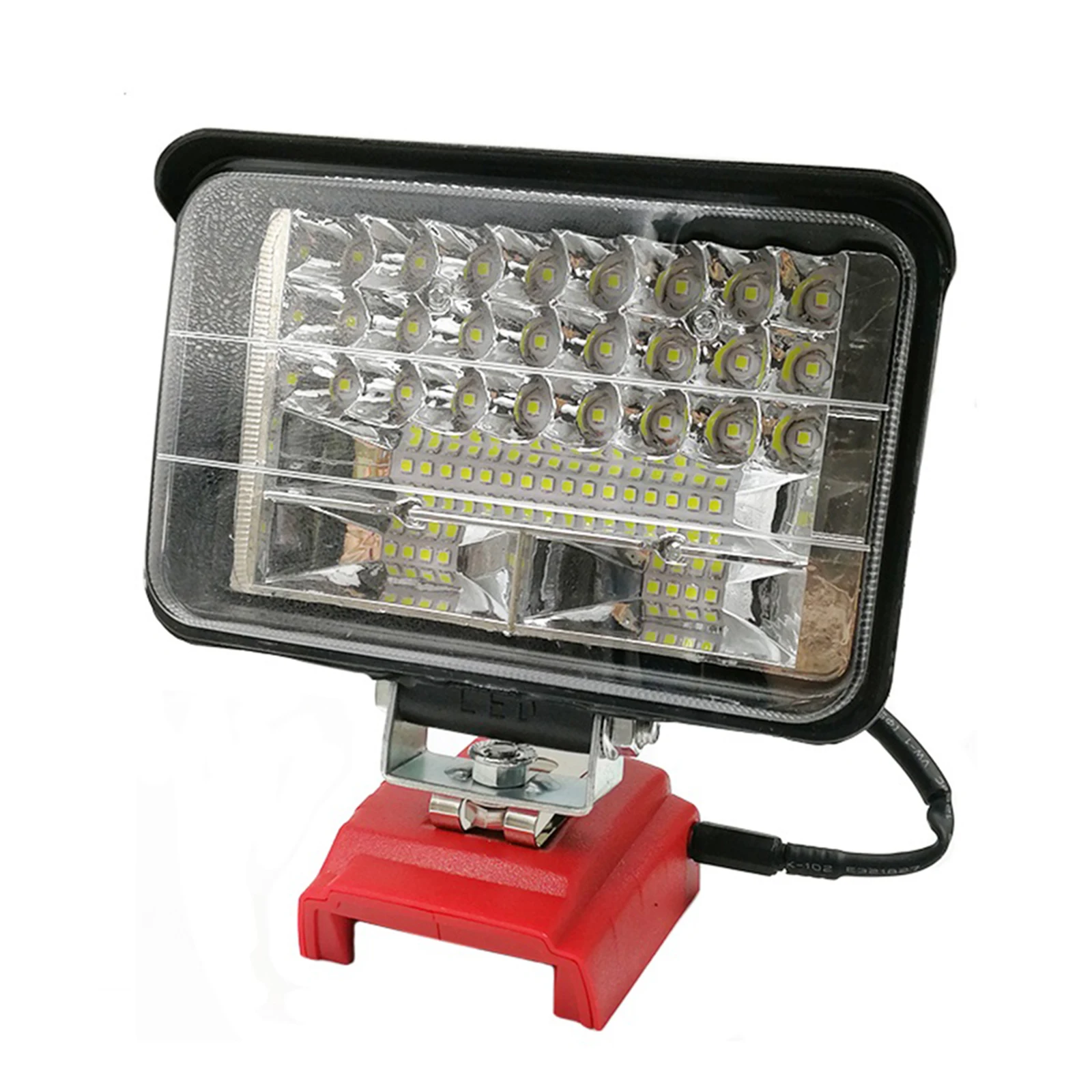 Portable Battery Camping Light Waterproof 18V Work Light Flood Focus Light 5400LM USB & DC Charging 48 LEDs
Portable Battery Camping Light Waterproof 18V Work Light Flood Focus Light 5400LM USB & DC Charging 48 LEDs