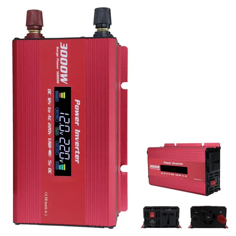 

Auto Power Inverters Modified Sine Waves 5000W Inverter 5000W Converter With Compact Design And LED Display USB Car Cigarettes