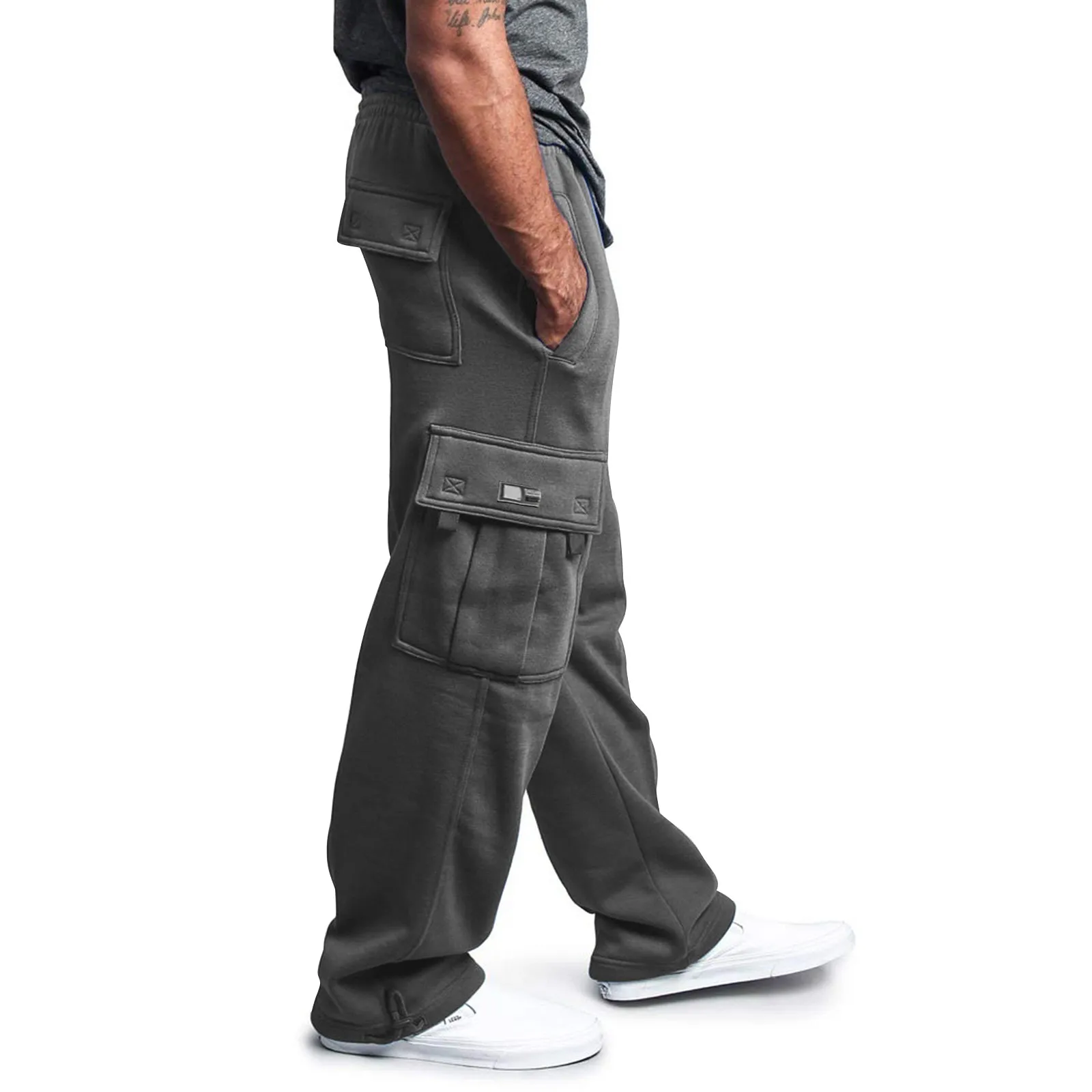 Casual Sweatpants Solid Color Pocket Loose Bottoms All-Match Joggers Korean Fashion Trousers Men'S Casual Winter Pantalones
Casual Sweatpants Solid Color Pocket Loose Bottoms All-Match Joggers Korean Fashion Trousers Men'S Casual Winter Pantalones