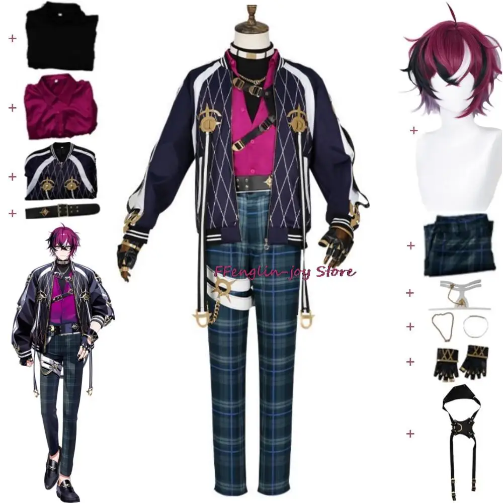 YouTuber VTuber NIJISANJI EN XSOLEIL Doppio Dropscythe Cosplay Costume Wig Anime Outfit Hallowen Carnival Party Woman Man Suit
YouTuber VTuber NIJISANJI EN XSOLEIL Doppio Dropscythe Cosplay Costume Wig Anime Outfit Hallowen Carnival Party Woman Man Suit