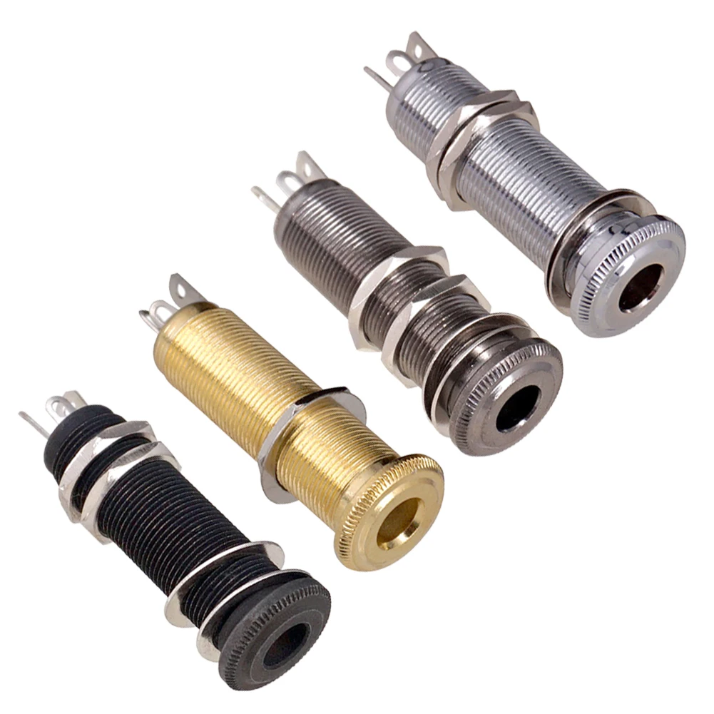 Electric Guitar Bass 6.35mm Socket Stereo 1/4 Inch Output Jacks Socket Plug Brass Straight Ribbed Tube Style Jack Anti-noisy
Electric Guitar Bass 6.35mm Socket Stereo 1/4 Inch Output Jacks Socket Plug Brass Straight Ribbed Tube Style Jack Anti-noisy