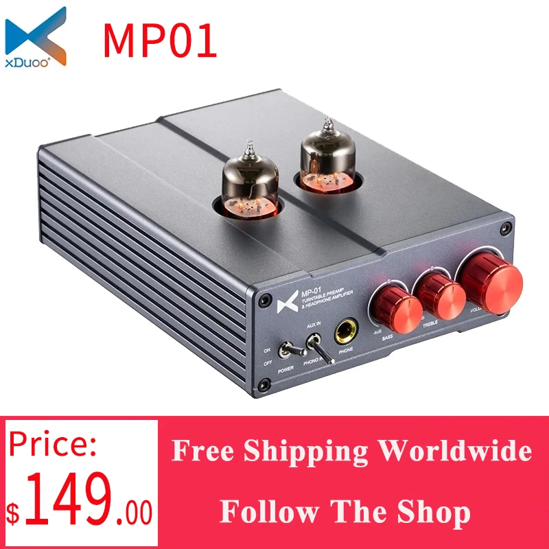 XDUOO MP01 Tube Phono Preamp & Headphone Amplifier Double tubes DC12V2A adapter
XDUOO MP01 Tube Phono Preamp & Headphone Amplifier Double tubes DC12V2A adapter