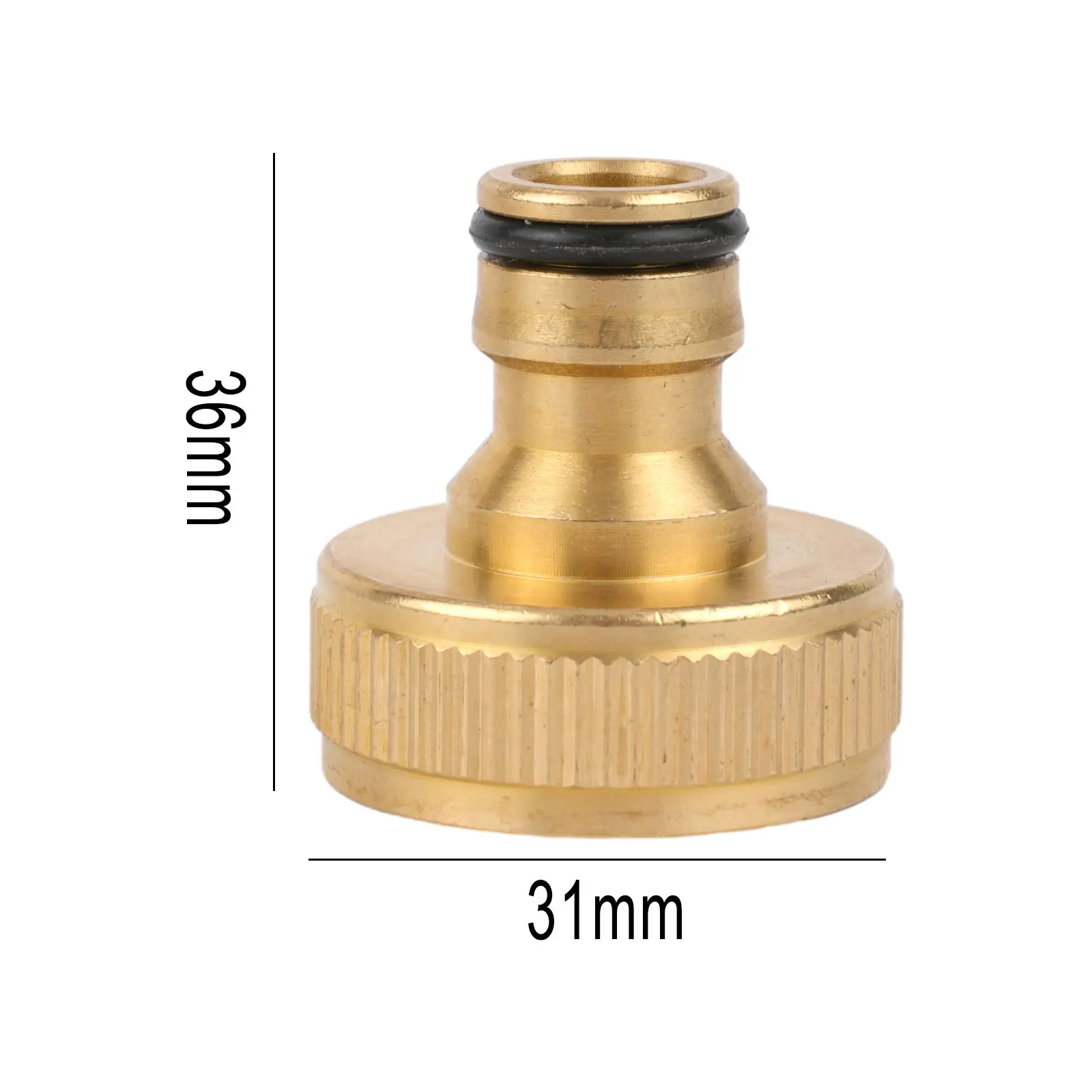 Fitting Hose Tap Connector Garden Adapter Golden Replacement Tap Faucet Water Pipe Connector 1inch BSPF 36*31mm
Fitting Hose Tap Connector Garden Adapter Golden Replacement Tap Faucet Water Pipe Connector 1inch BSPF 36*31mm