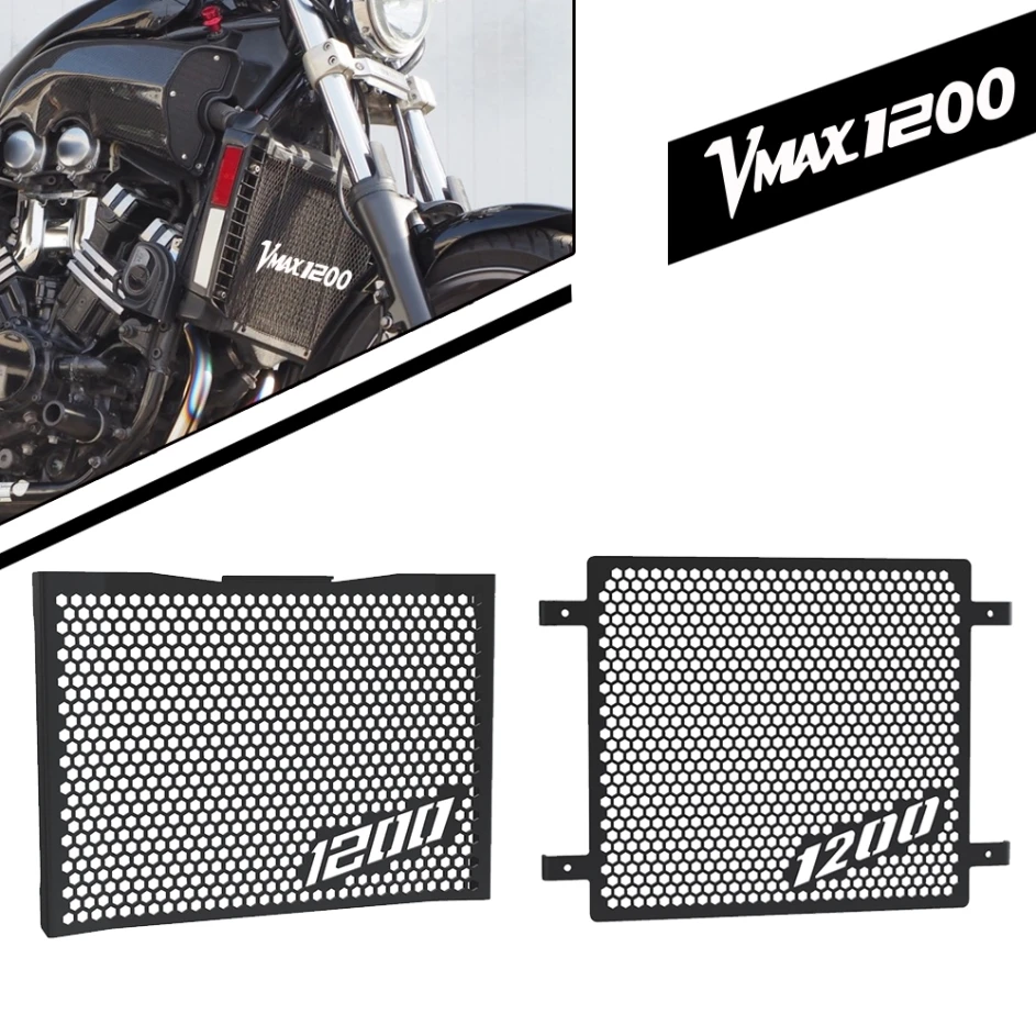 

Motorcycle FOR YAMAHA VMAX V-MAX 1200 Radiator Grille Guard Protector Cover 1985-2007 2006 2005 2004 2003 2002 2001 2000 1999 98