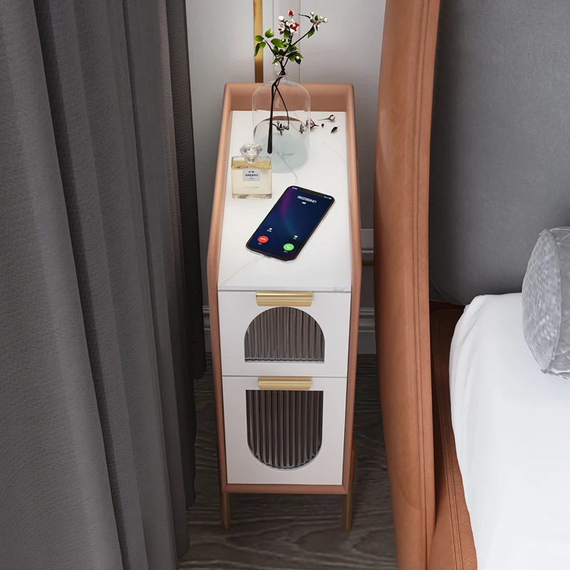 Ultra-Narrow Night Stands Storage Cabinet Mobile Luxury Storage Bedroom Nightstands Living Room Comfortable Side Table Furniture
Ultra-Narrow Night Stands Storage Cabinet Mobile Luxury Storage Bedroom Nightstands Living Room Comfortable Side Table Furniture