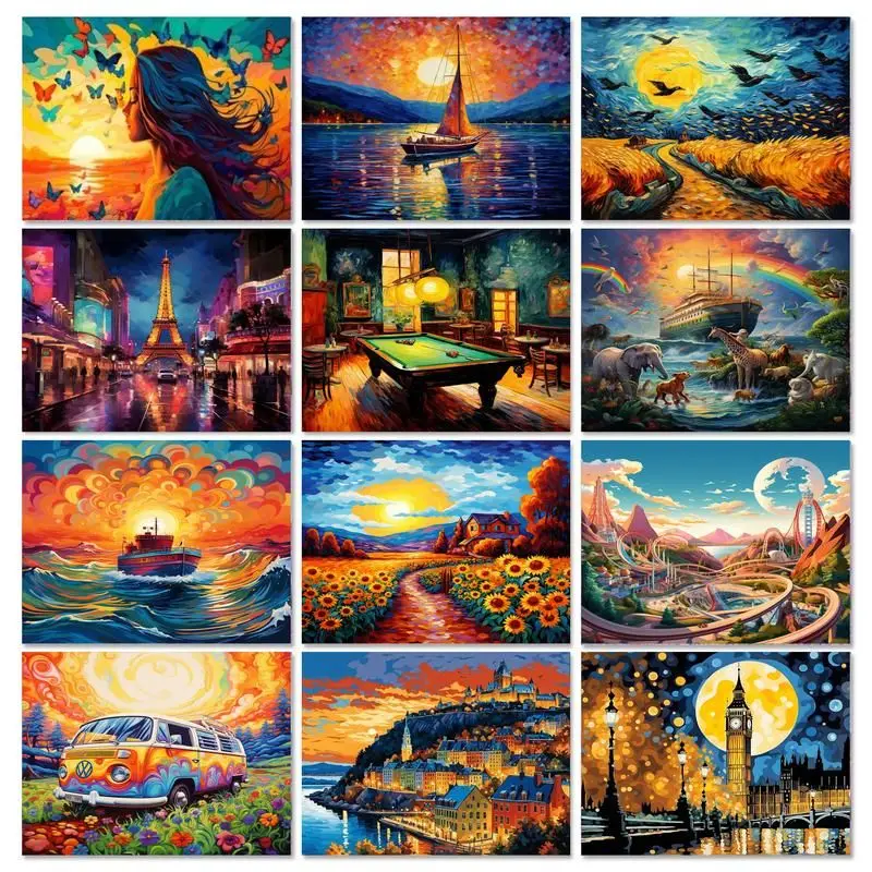 GATYZTORY Paint By Number for Adults Scenery Oil Painting on Canvas Handmade Landscape Paint By Numbers Kits for Home Wall Decor
GATYZTORY Paint By Number for Adults Scenery Oil Painting on Canvas Handmade Landscape Paint By Numbers Kits for Home Wall Decor