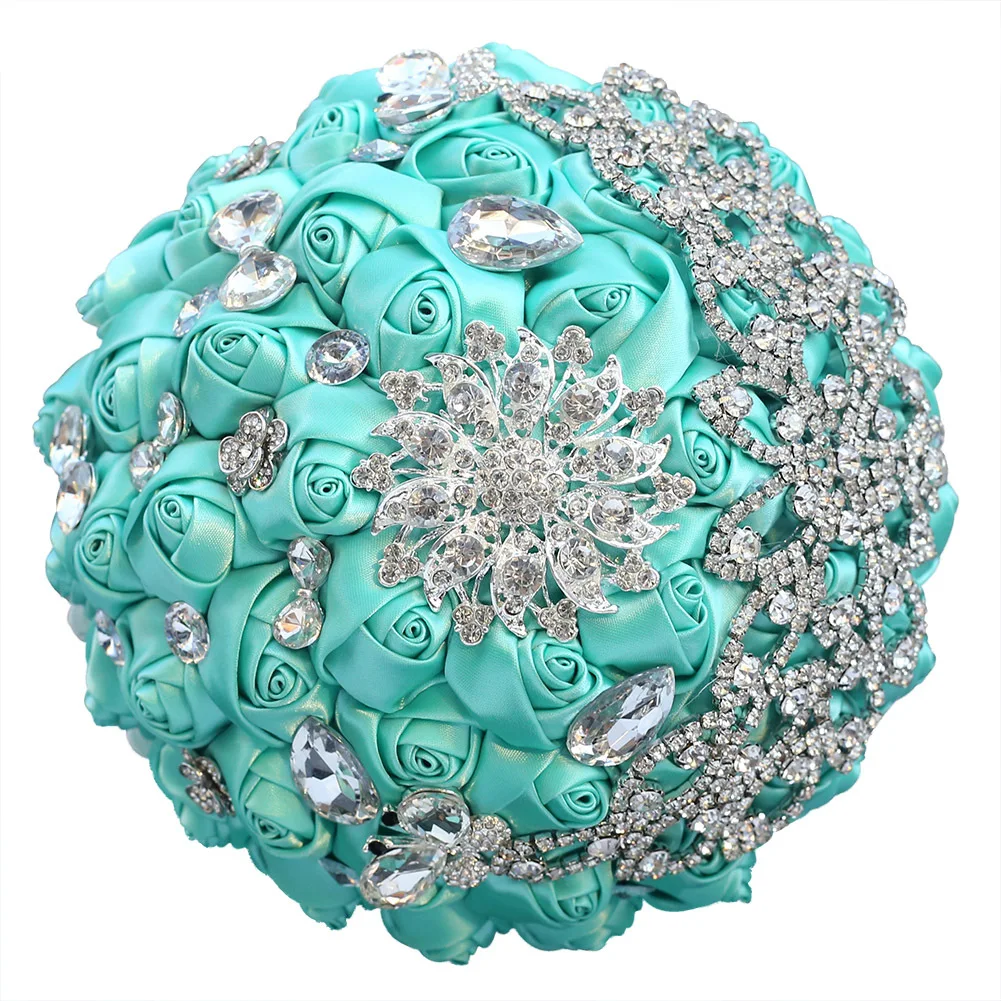 Hot Sale Satin Ribbon Handmade Flower Wedding Supplies Creative Bridal Bouquet Luxury Rhinestones Bride Bridesmaids Hand Bouquet
Hot Sale Satin Ribbon Handmade Flower Wedding Supplies Creative Bridal Bouquet Luxury Rhinestones Bride Bridesmaids Hand Bouquet