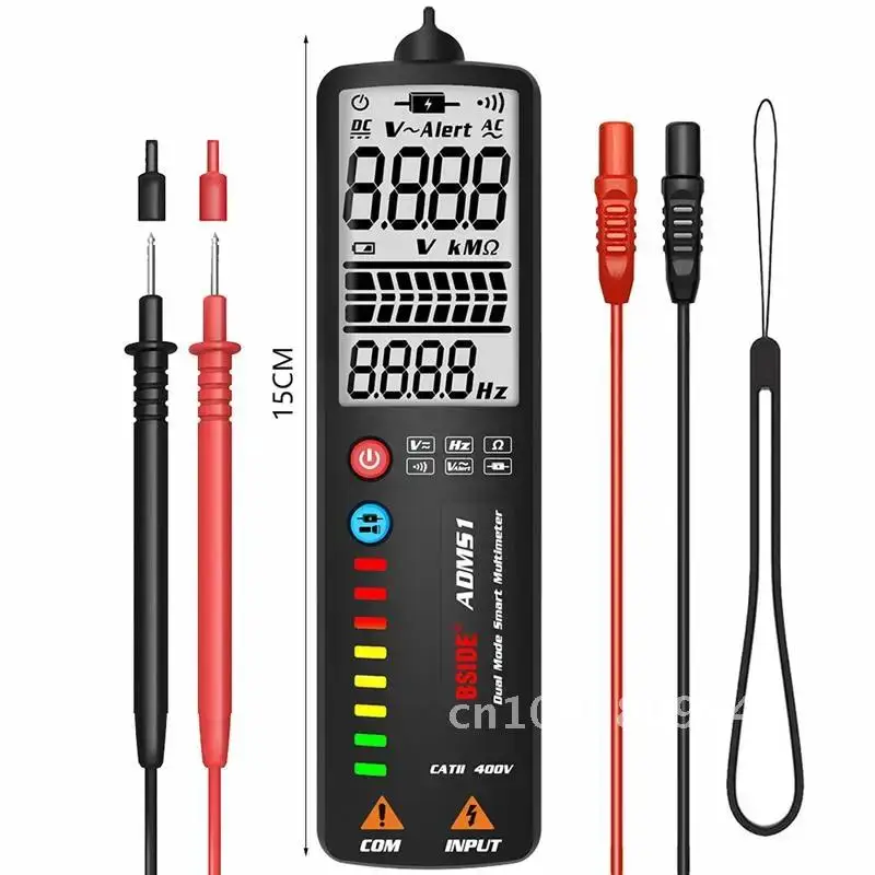 Smart Digital Multimeter LCD/EBTN Display Voltage Detector Voltmeter Resistance Frequency Concealed Wire Tester BSIDE
Smart Digital Multimeter LCD/EBTN Display Voltage Detector Voltmeter Resistance Frequency Concealed Wire Tester BSIDE