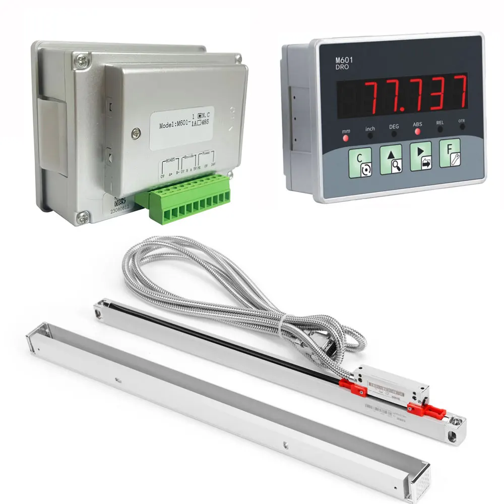 Mini Linear Scale Kit, Digital Readout Milling Sensor, Optical Ruler, Micro Embedded Lathe, DRO Sino KA500 KA300, 1 Axis
Mini Linear Scale Kit, Digital Readout Milling Sensor, Optical Ruler, Micro Embedded Lathe, DRO Sino KA500 KA300, 1 Axis