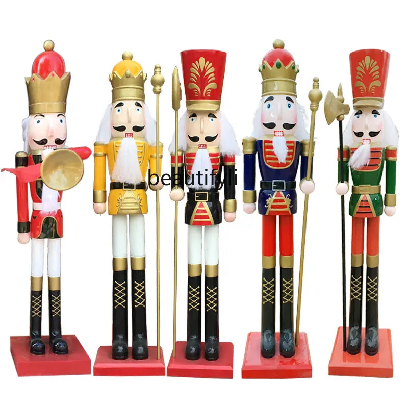 Nutcracker Sculpture Welcome Soldier FRP Character Decoration Floor Ornaments
Nutcracker Sculpture Welcome Soldier FRP Character Decoration Floor Ornaments