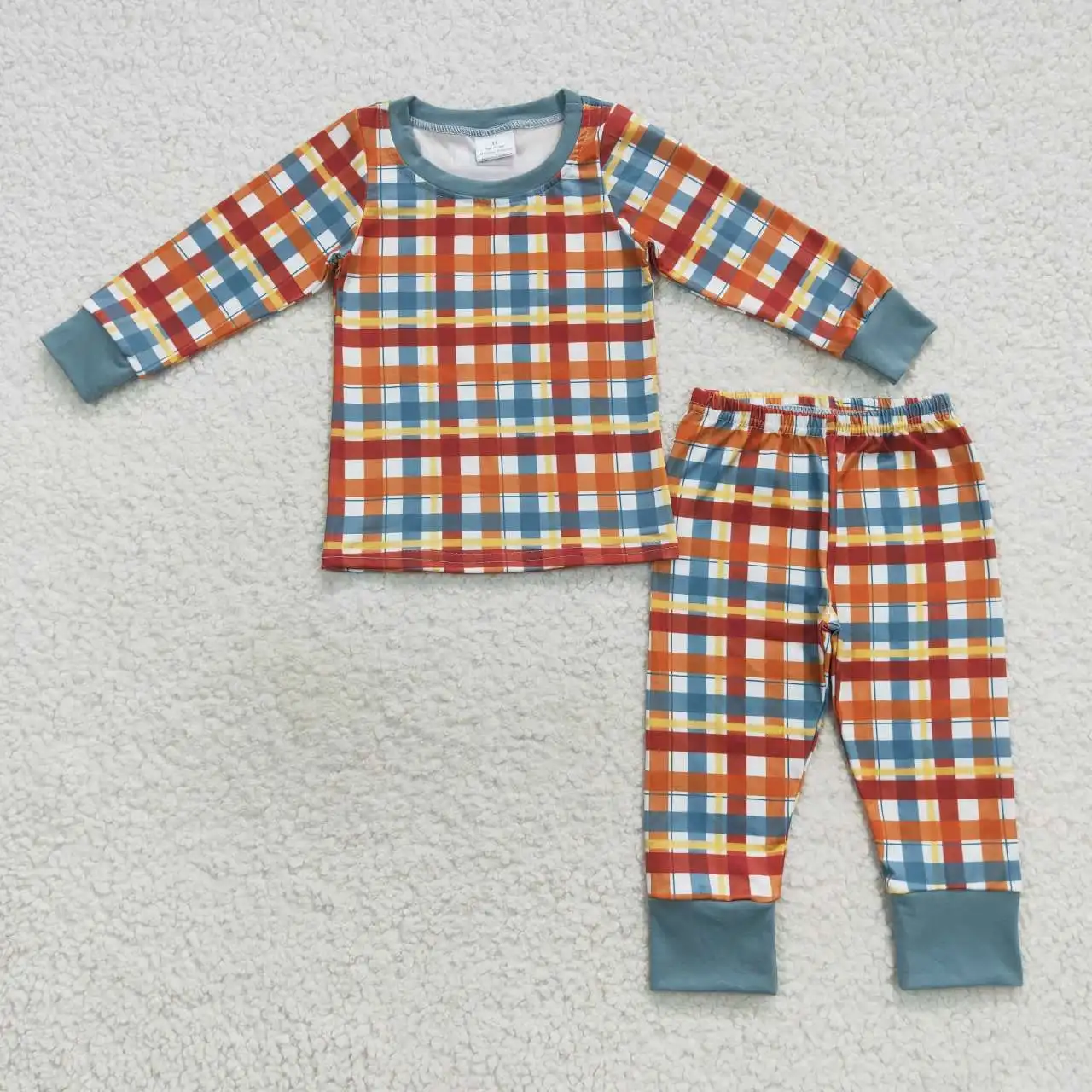Wholesale Children Baby Boy Thanksgiving Nightclothes Outfit Infant Plaid Set Kids Toddler Fall Pajamas Long Sleeves Shirt Pants
Wholesale Children Baby Boy Thanksgiving Nightclothes Outfit Infant Plaid Set Kids Toddler Fall Pajamas Long Sleeves Shirt Pants