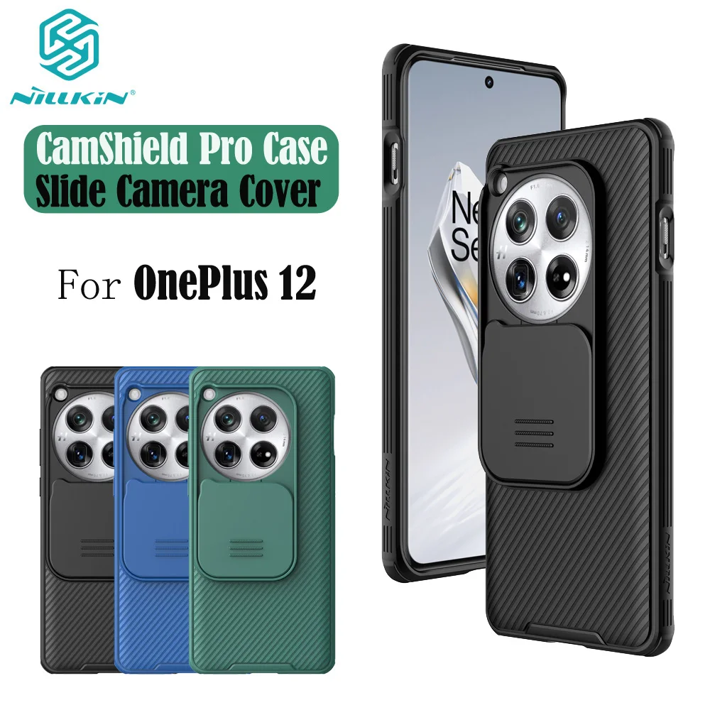 

For OnePlus 12 Case NILLKIN CamShield Pro Slide Camera Cover Privacy Protection Shockproof Back Cover For OnePlus12 One Plus 12