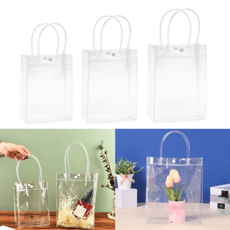 20pcs Clear PVC Gift Bag with Handle Reusabled Transparnt Gift Wrap/Shopping Bag for Wedding Candy Bag Dessert Retail
20pcs Clear PVC Gift Bag with Handle Reusabled Transparnt Gift Wrap/Shopping Bag for Wedding Candy Bag Dessert Retail