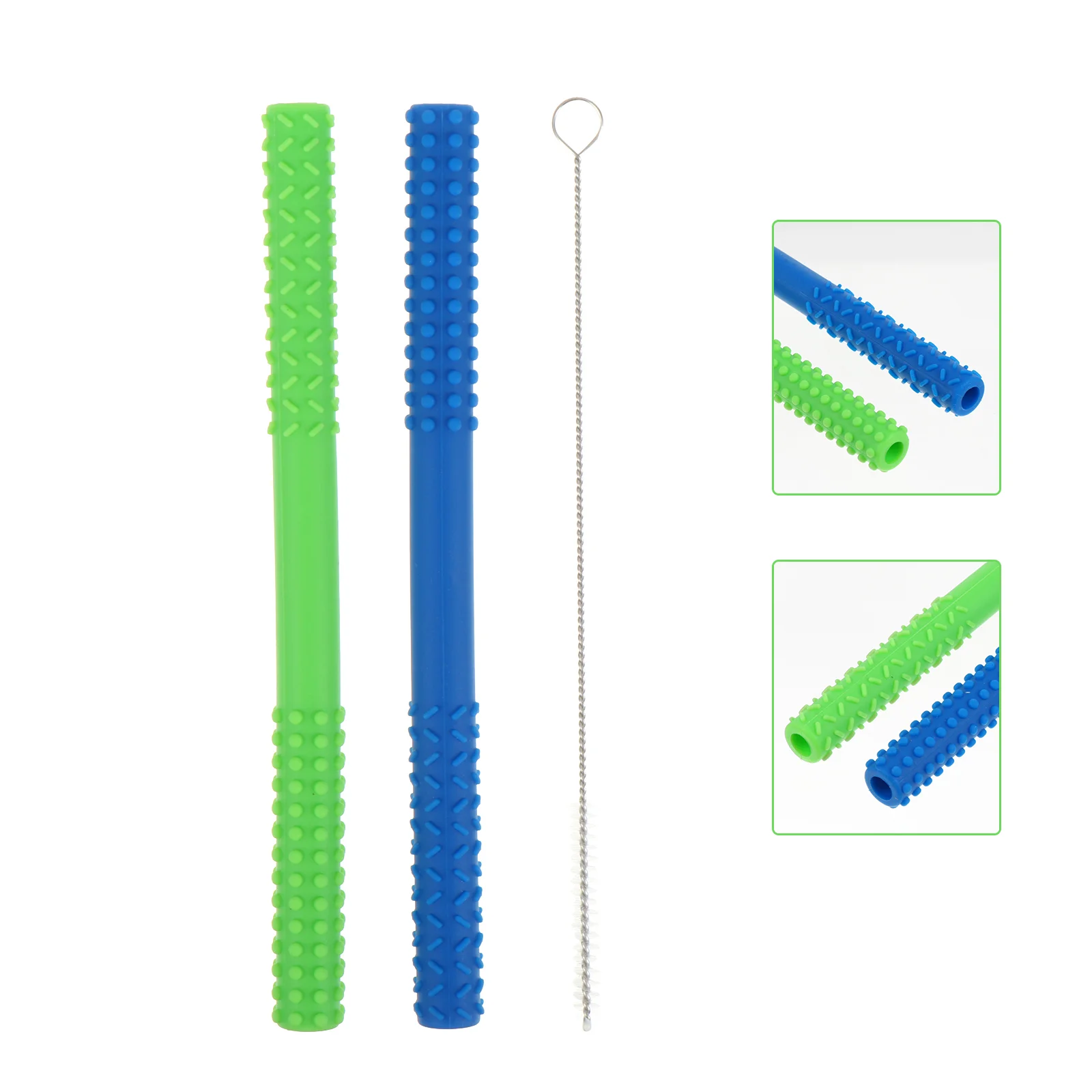 3pcs Silicone Teething Tubes Hollow Teething Straws with Cleaning Brush for Infant Toddlers
3pcs Silicone Teething Tubes Hollow Teething Straws with Cleaning Brush for Infant Toddlers