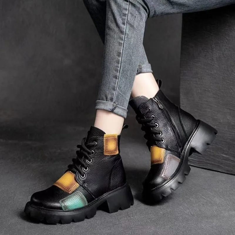 Women'S Autumn And Winter Plush New Vintage Lace Up Cotton Boots British Contrast Martin Boots Single Boot Short Boots
Women'S Autumn And Winter Plush New Vintage Lace Up Cotton Boots British Contrast Martin Boots Single Boot Short Boots