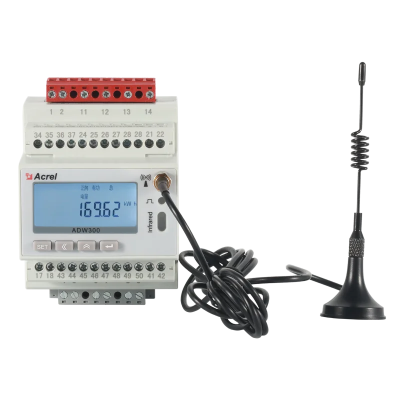 

ACREL ADW300W Three Phase Din Rail Wireless IOT Power Meter LCD Display Secondary Transform Instrument with 3CTs