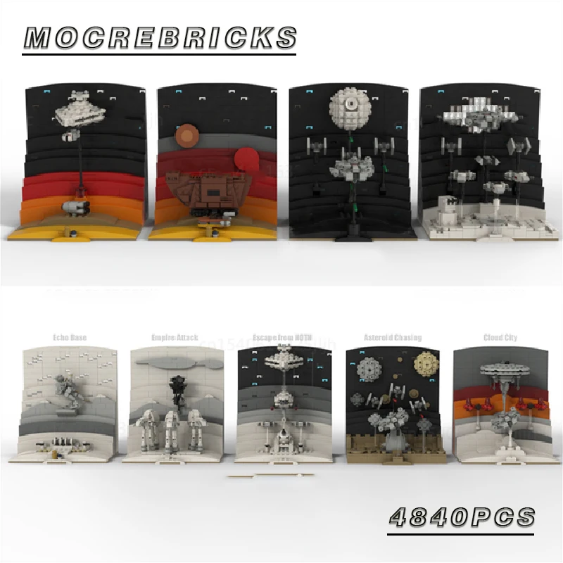Movie Series Micro Episode MOC Building Blocks New Hope And Empire Strikes Back Collection Set Diorama Model Toys Gift
Movie Series Micro Episode MOC Building Blocks New Hope And Empire Strikes Back Collection Set Diorama Model Toys Gift