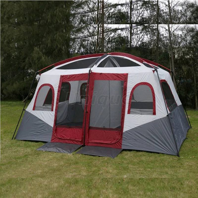 Ultralarge Camping Tent, Family Party Tent, 8-12 Person, Two Bedrooms, Outdoor Travel Marquee with 2 Door, 6 Window
Ultralarge Camping Tent, Family Party Tent, 8-12 Person, Two Bedrooms, Outdoor Travel Marquee with 2 Door, 6 Window
