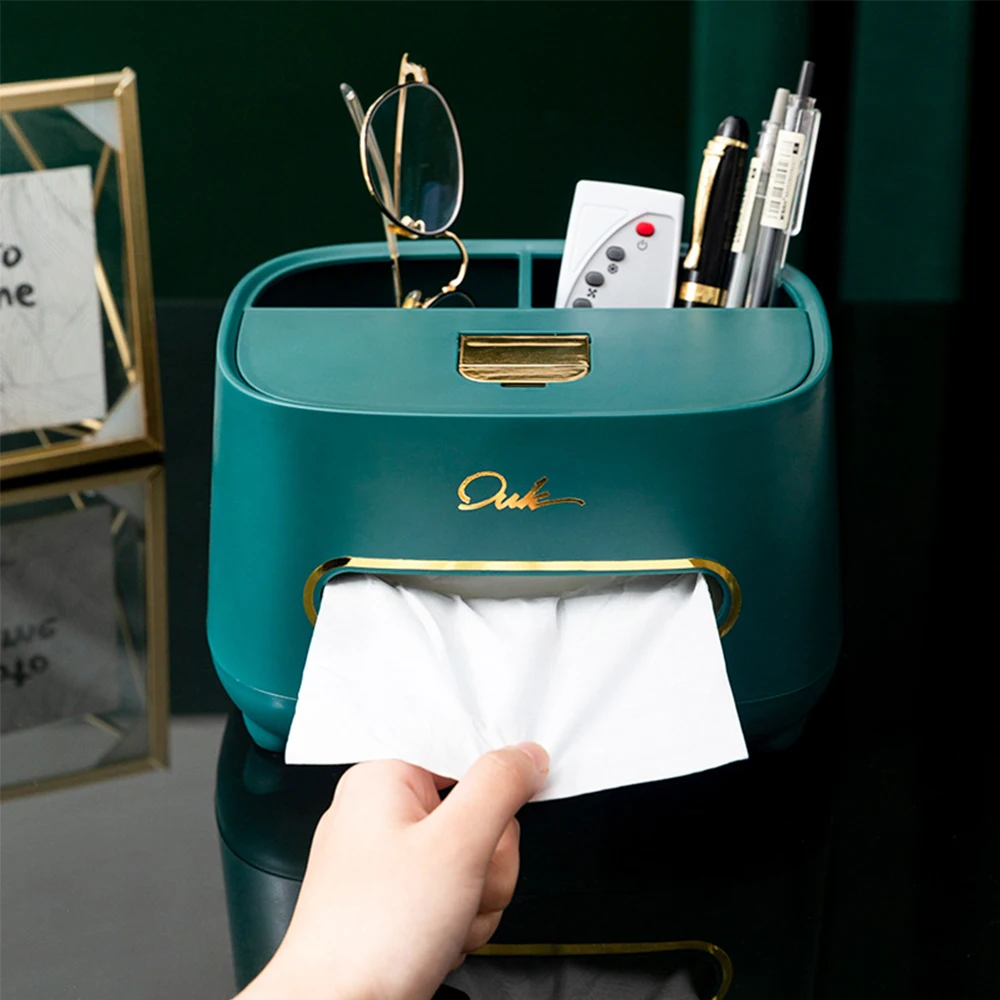 Tissue Box with Cover Storage Plastic Tissue Holder Paper Dispenser Container Multifunctional Car Home Office Desktop Organizer
Tissue Box with Cover Storage Plastic Tissue Holder Paper Dispenser Container Multifunctional Car Home Office Desktop Organizer