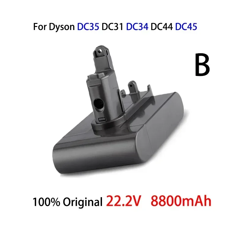 Литий-ионный аккумулятор 22,2 в 8800 мАч (только для типа B) для Dyson DC35, DC45 DC31, DC34, DC44, DC31 Animal, DC35 Animal & 8.8Ah
Литий-ионный аккумулятор 22,2 в 8800 мАч (только для типа B) для Dyson DC35, DC45 DC31, DC34, DC44, DC31 Animal, DC35 Animal & 8.8Ah