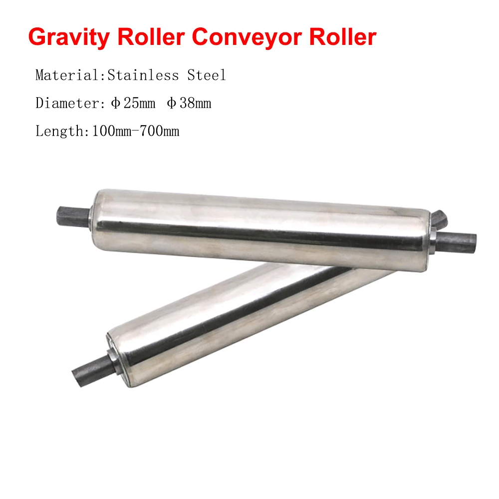 1PCS Stainless Steel Gravity Roller Conveyor Roller Diameter 25mm 38mm Total Tube Length 100mm - 700mm
1PCS Stainless Steel Gravity Roller Conveyor Roller Diameter 25mm 38mm Total Tube Length 100mm - 700mm