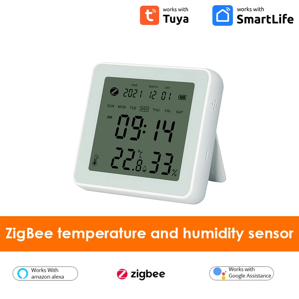 Tuya Temperature Humidity Sensor App Control Indoor Temperature Humidity Dectotor Work With Alexa/ Assistant
Tuya Temperature Humidity Sensor App Control Indoor Temperature Humidity Dectotor Work With Alexa/ Assistant