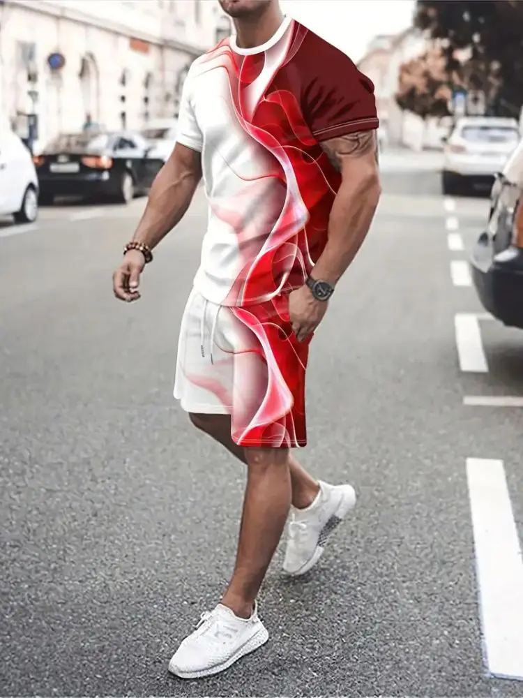 Summer Men's Casual Trend Short Sleeve Shorts Set 3D Printed Prayer Handprint T-Shirt and Shorts Set Summer Outdoor Casual Set
Summer Men's Casual Trend Short Sleeve Shorts Set 3D Printed Prayer Handprint T-Shirt and Shorts Set Summer Outdoor Casual Set