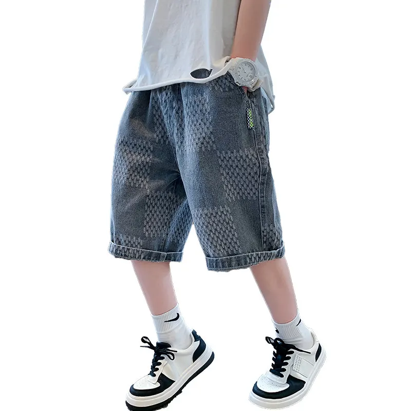 Boy's Shorts New Casual Solid Color Cotton 100% Thin Denim Ffabric Children Short Jeans Clothing for Boy 5 7 9 11 13 14Years Old
Boy's Shorts New Casual Solid Color Cotton 100% Thin Denim Ffabric Children Short Jeans Clothing for Boy 5 7 9 11 13 14Years Old