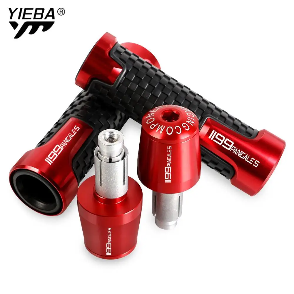 

7/8'' 22mm Motorcycle Handlebar Grips Ends Handle Bar Cap Grip End Plugs FOR DUCATI 1199 S Panigale S 2013 2014 2015 2016 2017