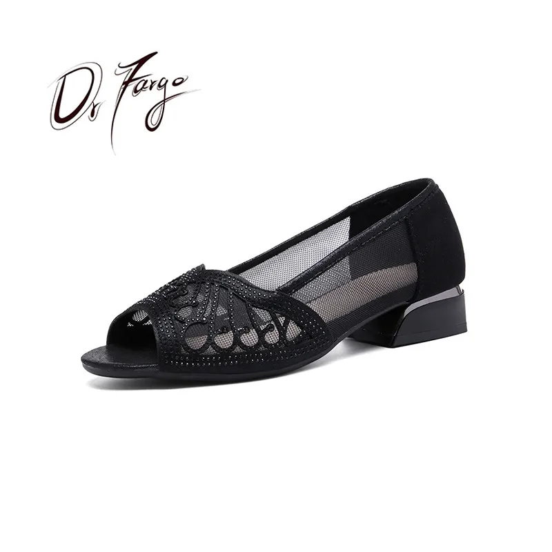 DRFARGO Summer Women Bling Open Toe 3cm High Heels Mesh Breathable Pumps Ladies Sandals Dress Shoes Soft Zapatos Para Mujer 43
DRFARGO Summer Women Bling Open Toe 3cm High Heels Mesh Breathable Pumps Ladies Sandals Dress Shoes Soft Zapatos Para Mujer 43
