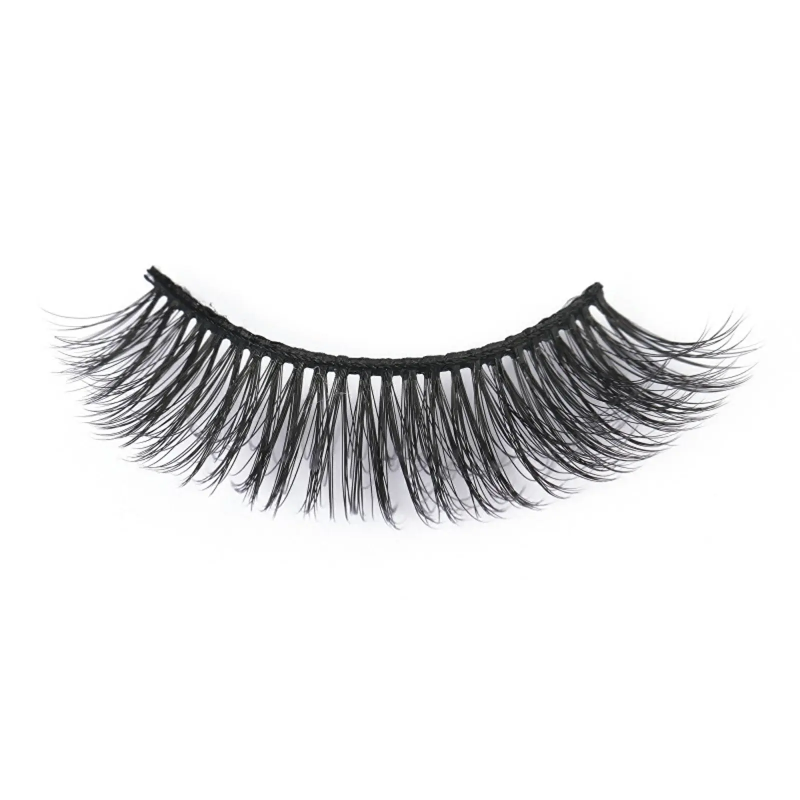 

Curl Multi-Layers False Eyelashes Well Bedded Lengthening Wisps Lashes for Daily Working Nude Makeup JAN88