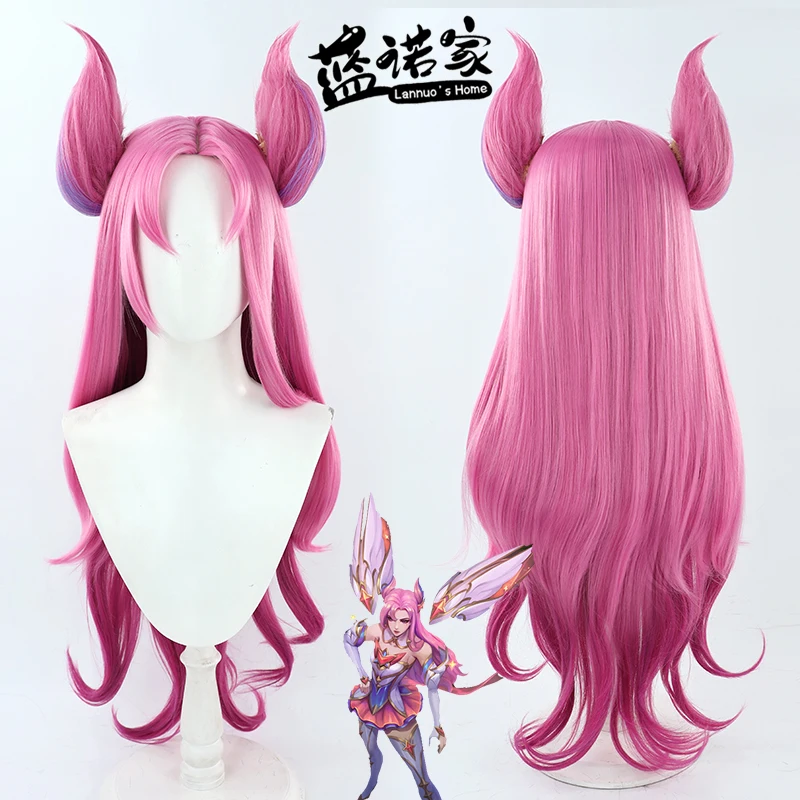 Star Guardian Kaisa Cosplay Wig Horns LoL New Skin Gradient Pink Synthetic Hair 90cm Long Straight Wavy Kai'Sa Headwea Accessory
Star Guardian Kaisa Cosplay Wig Horns LoL New Skin Gradient Pink Synthetic Hair 90cm Long Straight Wavy Kai'Sa Headwea Accessory
