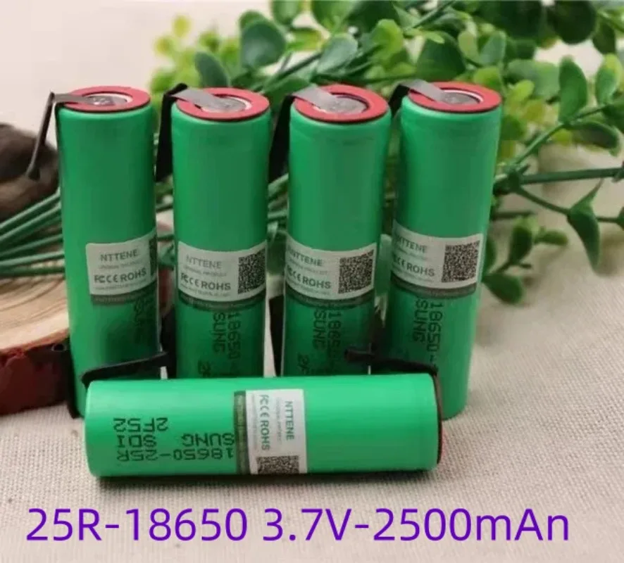 25R-18650 original rechargeable battery 25R-18650 3.7V 2500MAH 25A lithium battery, used for toy flashlights and drills
25R-18650 original rechargeable battery 25R-18650 3.7V 2500MAH 25A lithium battery, used for toy flashlights and drills