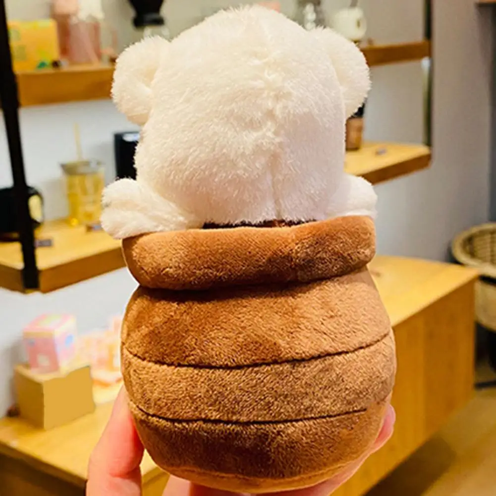 Милый плюшевый медведь из полипропилена и хлопка, медведь Honeypot, брелок с подвесной пряжкой, мягкая плюшевая кукла, брелок для ключей, держатель для сумки 
Милый плюшевый медведь из полипропилена и хлопка, медведь Honeypot, брелок с подвесной пряжкой, мягкая плюшевая кукла, брелок для ключей, держатель для сумки