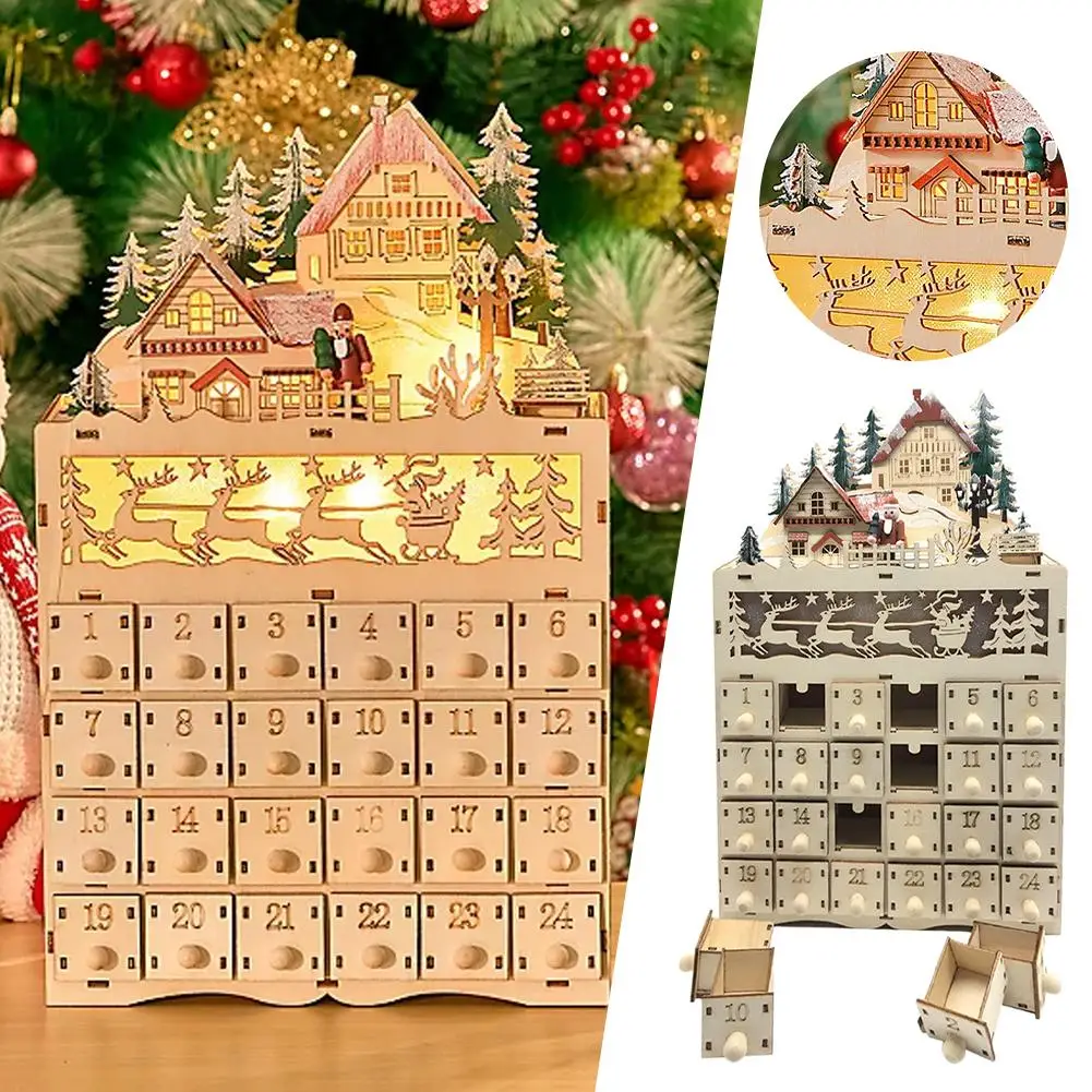Christmas Tree House Wooden Advent Calendar Village Lights Party LED Drawers House Countdown Xmas with Decor Storage 24 Orn Z4X5
Christmas Tree House Wooden Advent Calendar Village Lights Party LED Drawers House Countdown Xmas with Decor Storage 24 Orn Z4X5