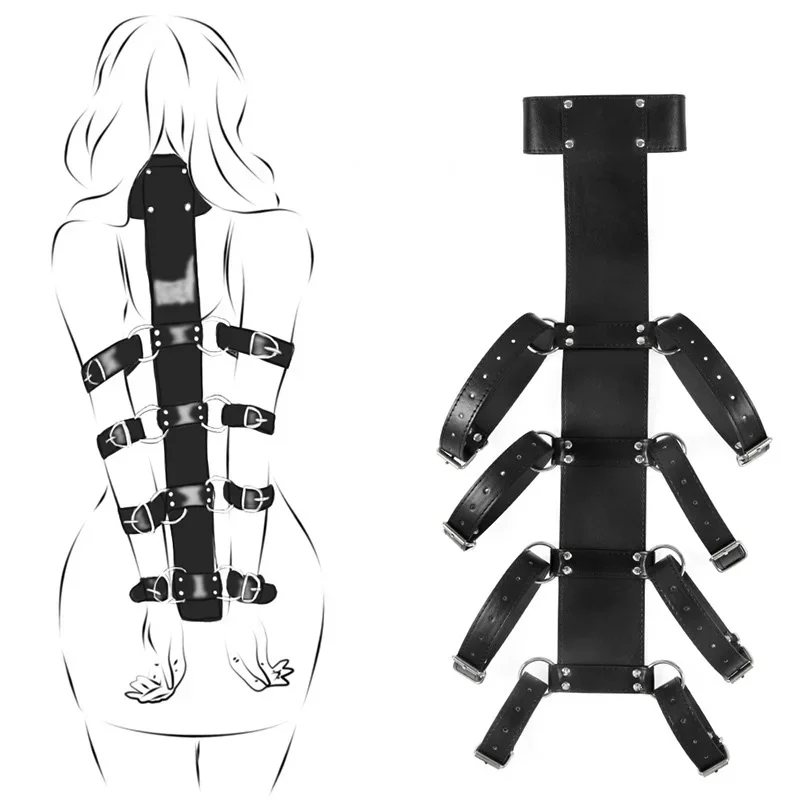 Bdsm Full Body Leather Restraint Straps Hand Behind Back Bondage Bondage Black Belt Arm Body Binder Glove Sleeves Sex Bandage Bdsm Full Body Leather Restraint Straps Hand Behind Back Bondage Bondage Black Belt Arm Body Binder Glove Sleeves Sex Bandage