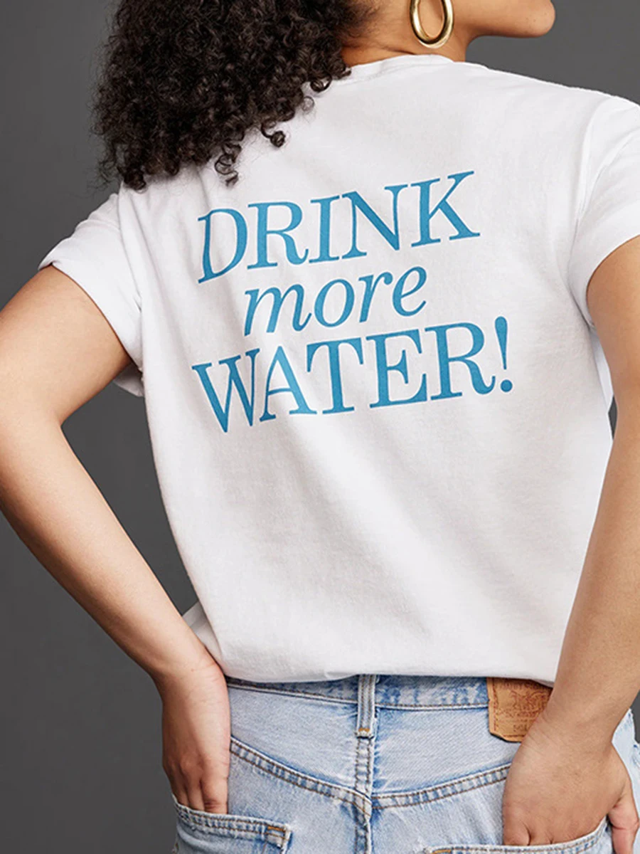 Chic Letter Printed Tees 2024 New Classic O-neck Short Sleeve Sport T-shirts Tops Summer Casual Fashion Cotton T-shirt Women
Chic Letter Printed Tees 2024 New Classic O-neck Short Sleeve Sport T-shirts Tops Summer Casual Fashion Cotton T-shirt Women