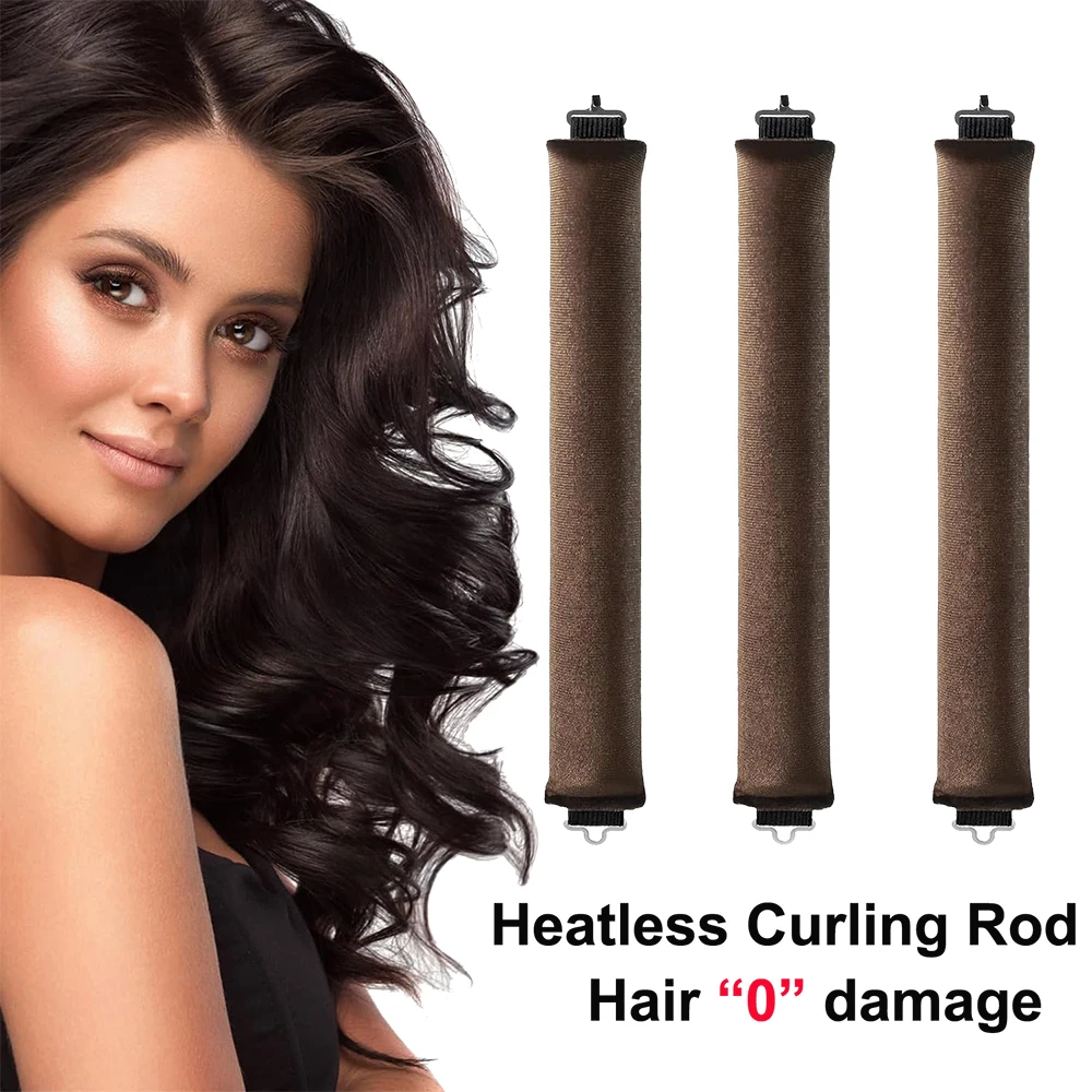 

Heatless Hair Curler Overnight Blowout Rods Heatless Curls Headband Flexi Rods with Hook No Heat Curls to Sleep Hair Styling Too