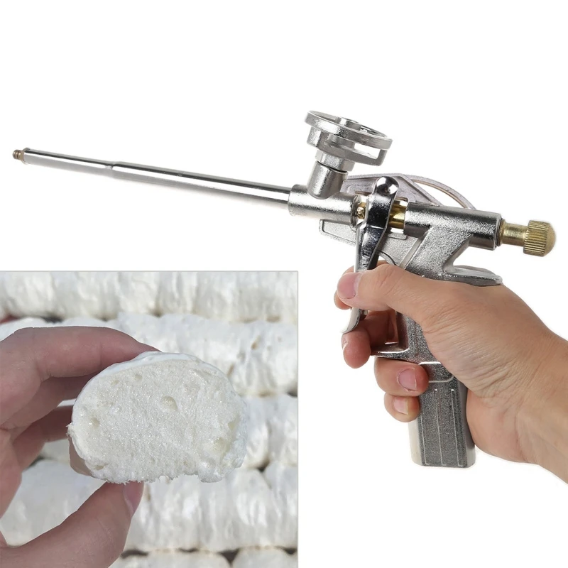 High quality Foam Expanding Spray Gun Bubble Sealant Dispensing PU Insulating Applicator Tool Aluminum Alloy
High quality Foam Expanding Spray Gun Bubble Sealant Dispensing PU Insulating Applicator Tool Aluminum Alloy