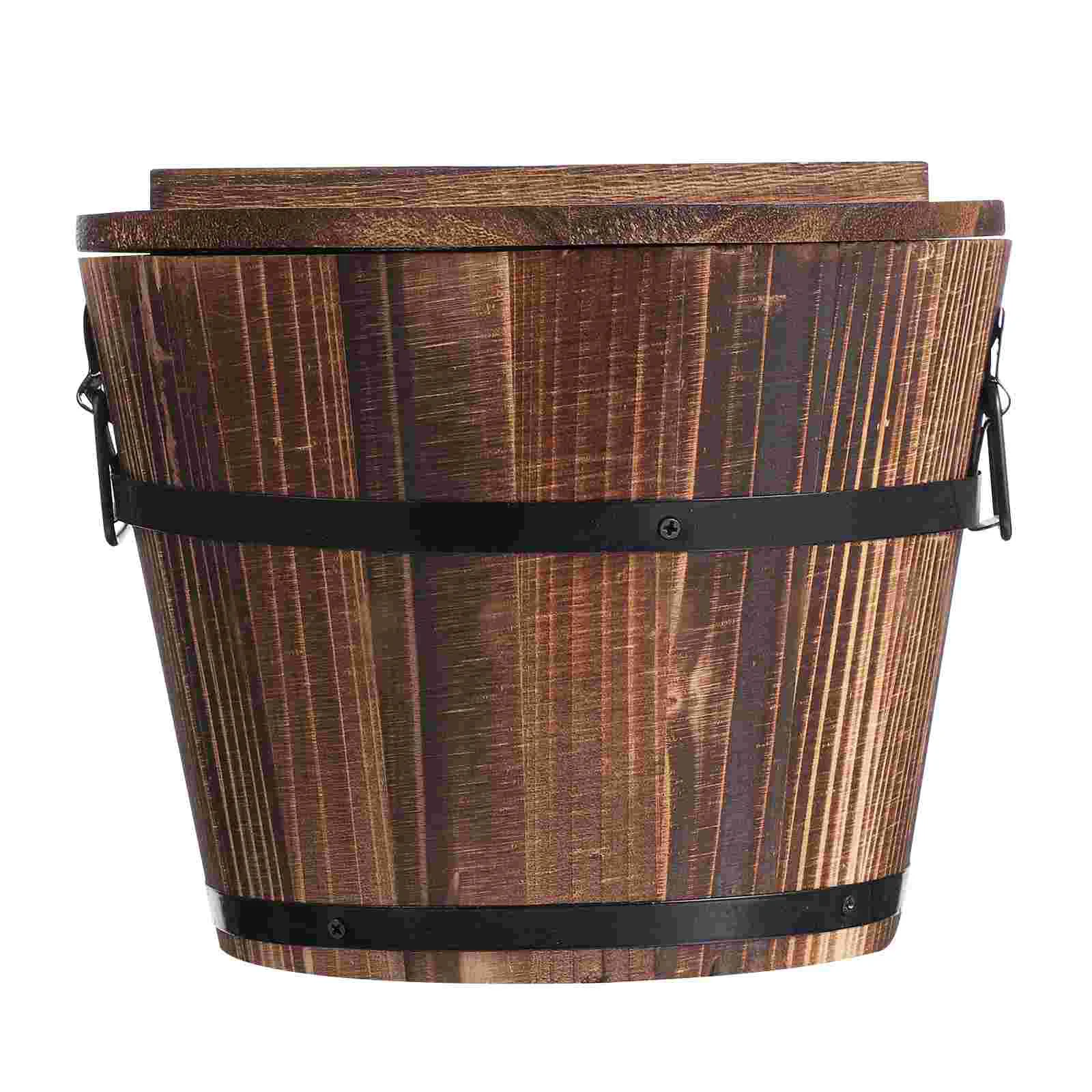 Rustic Storage Basket Wooden Sushi Rice Bowl with Lid Wooden Bucket Planter Rice Mixing Tub for Home Restaurant 18cm
Rustic Storage Basket Wooden Sushi Rice Bowl with Lid Wooden Bucket Planter Rice Mixing Tub for Home Restaurant 18cm