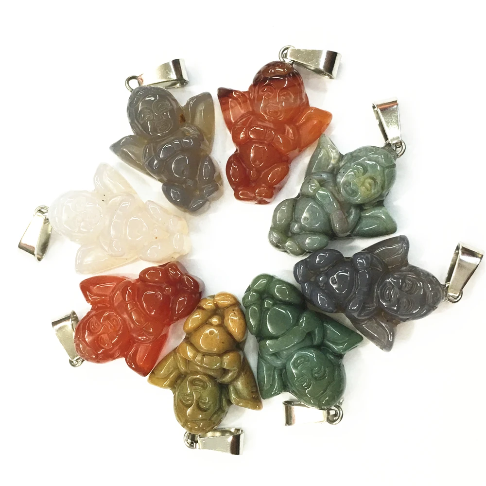 Gazelle Natural Stone Angel Pendants Small Red Indian Agates Onyx Charms For Necklace Women Men jewelry Making 4Pcs Wholesale
Gazelle Natural Stone Angel Pendants Small Red Indian Agates Onyx Charms For Necklace Women Men jewelry Making 4Pcs Wholesale