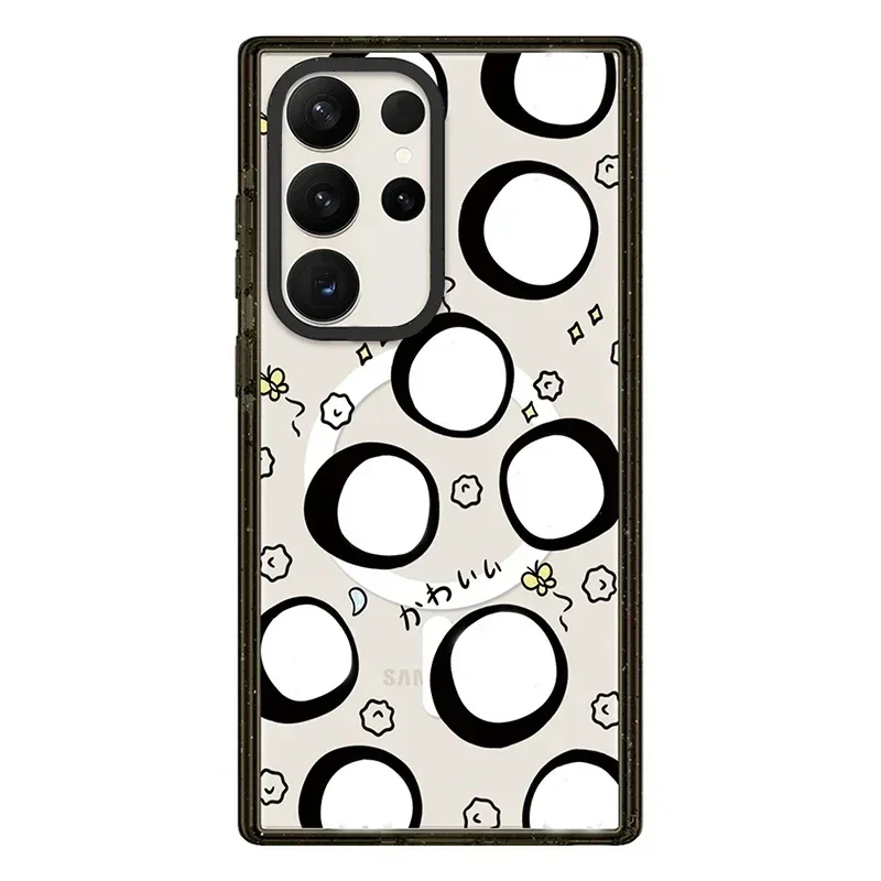 Cartoon Ghost MagSafe Acrylic Black Border Case for Samsung Galaxy S22 S23 S24 Ultra Protective Shell
Cartoon Ghost MagSafe Acrylic Black Border Case for Samsung Galaxy S22 S23 S24 Ultra Protective Shell