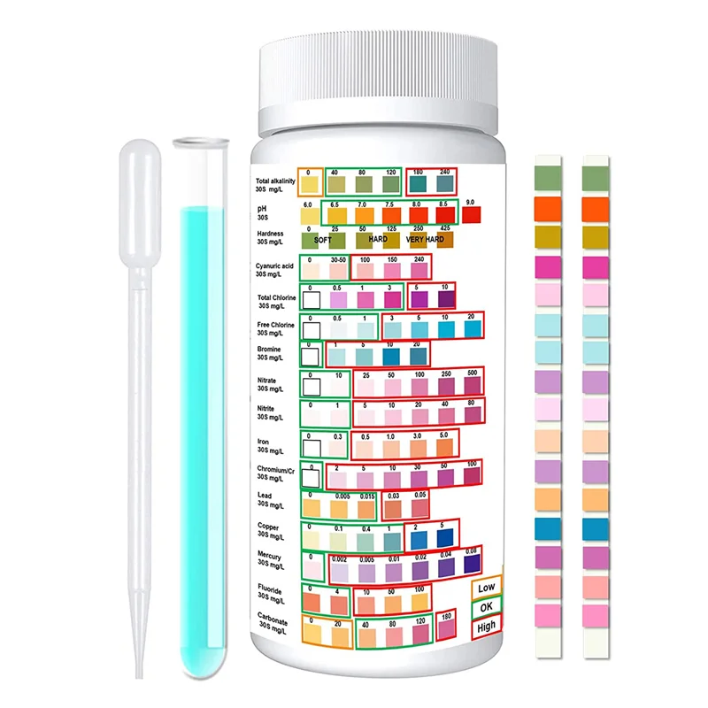 

16 in 1 Water Testing Kits for Drinking Water- Home Water Test Kit,Water Quality Measurement Kits (50Pcs Test Strips )