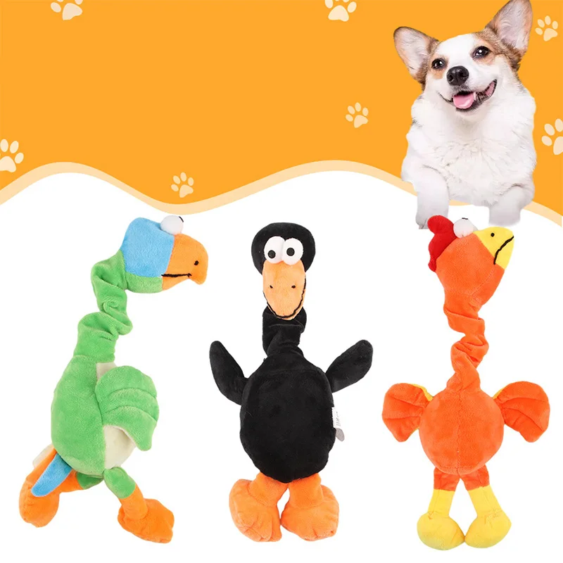 

1pc Interactive Screaming Chicken Dog Accessories Chew Toy Pets Supplies Bite Resistant Puppy Squeaky