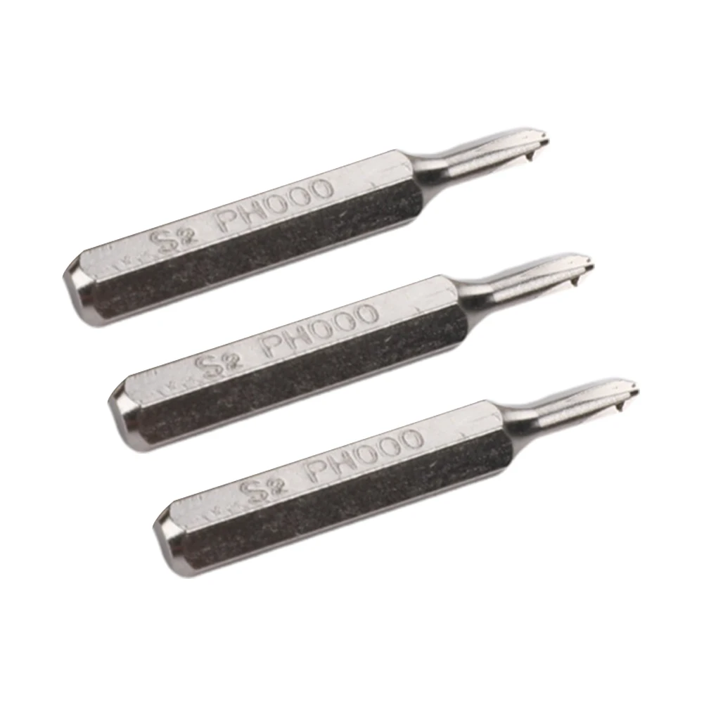 Brand New Screwdriver Bits Cross Screwdriver Magnetic Bits PH000 Sandblasted/Chrome Silver Steel Wearproof 3 Pcs
Brand New Screwdriver Bits Cross Screwdriver Magnetic Bits PH000 Sandblasted/Chrome Silver Steel Wearproof 3 Pcs