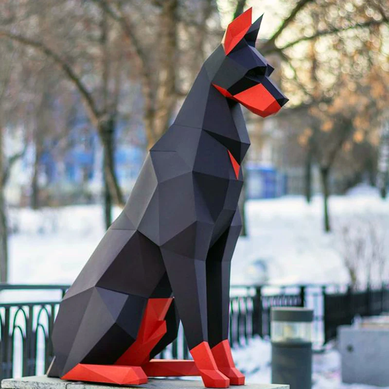Бумажная 3D поделка Doberman Pinscher, модель для творчества, большая напольная стоячая собака, украшение для гостиной, туалета, игрушки ручной работы
Бумажная 3D поделка Doberman Pinscher, модель для творчества, большая напольная стоячая собака, украшение для гостиной, туалета, игрушки ручной работы